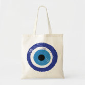 Personalized Canvas Tote Bag Evil Eye Protection 