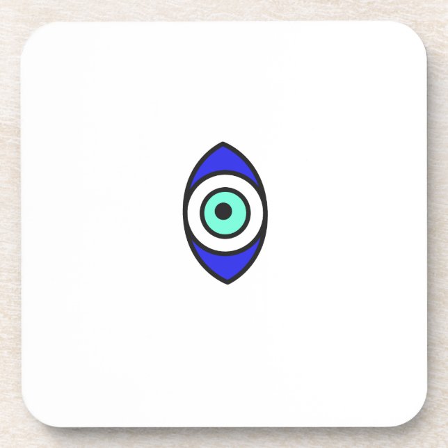 Evil Eye Beverage Coaster (Front)