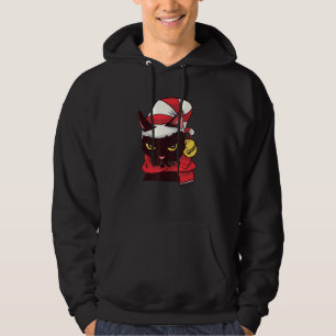Evil Eye Black Cat Hat Scarf Christmas Motif Hoodie
