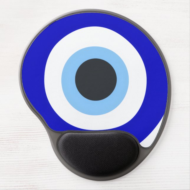 evil eye  (blue) gel mouse pad (Front)