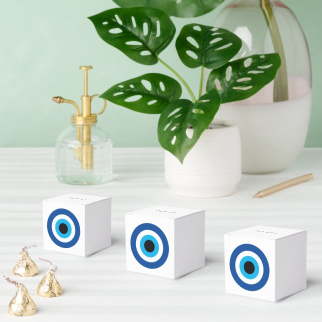 Evil Eye Blue Mati luck & protection wedding party Favor Boxes (Multiple)