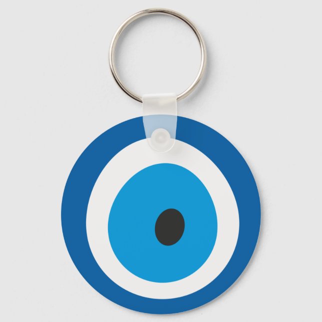 Evil Eye Blue Turkish Evil Eye Charm Nazar Keychain (Front)