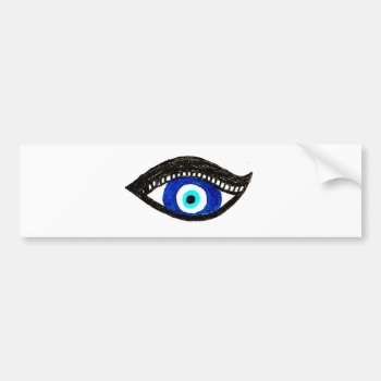 Evil Eye Bumper Sticker by hennabyjessica at Zazzle