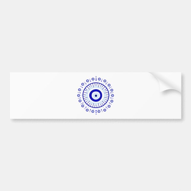 Evil Eye Burst Bumper Sticker (Front)