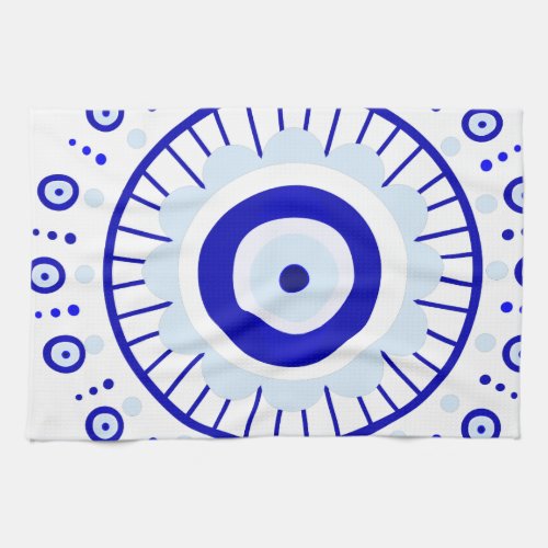 Evil Eye Burst Kitchen Towel