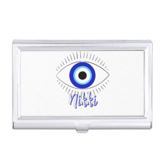 evil eye business card case