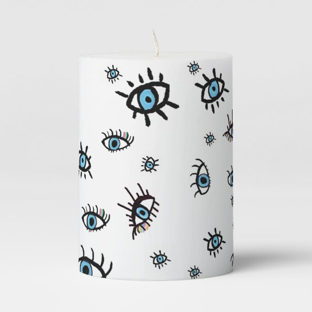 Evil Eye Candle, Angel protection candle (Front)