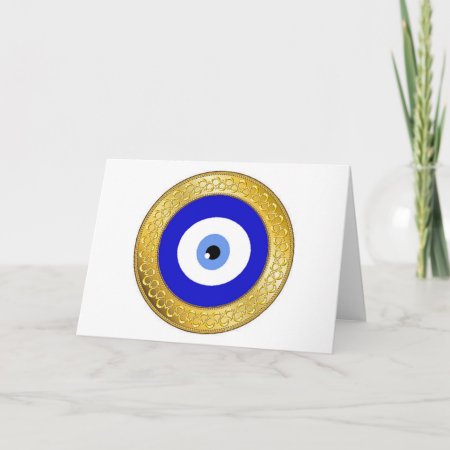 Evil Eye Card-gold Card
