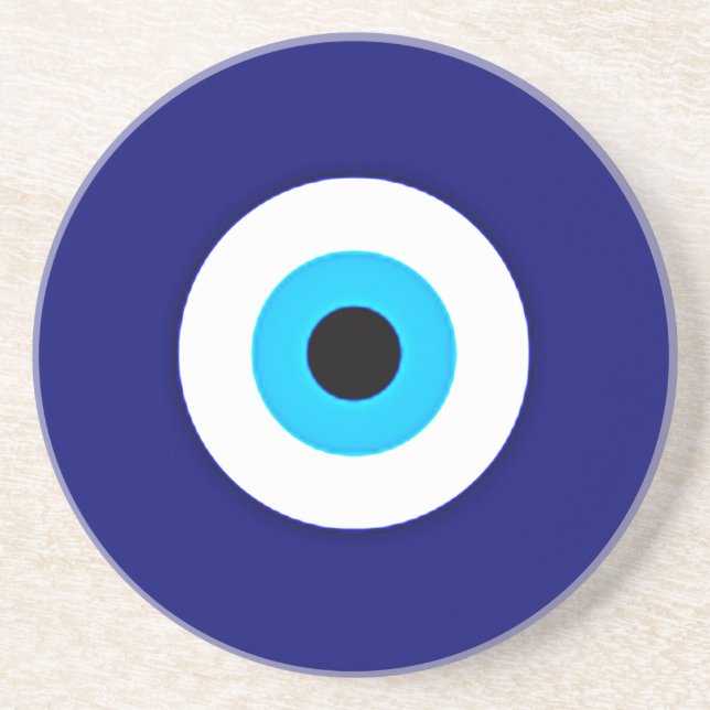 Evil Eye Charm Drink Coaster (Front)