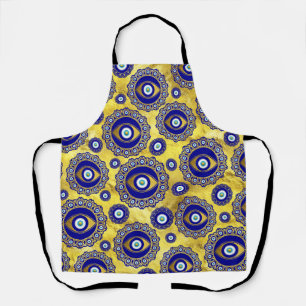 Evil Eye Charm Ornament Pattern Apron