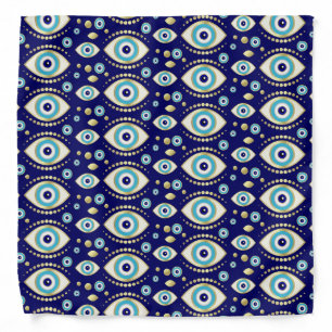 Evil Eye Charm Pattern Bandana