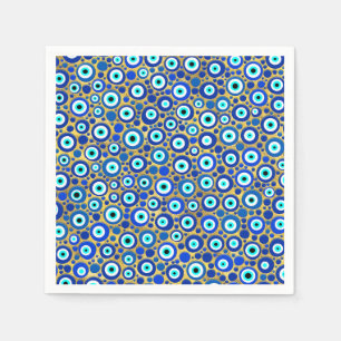 Evil Eye Charm Pattern Napkins