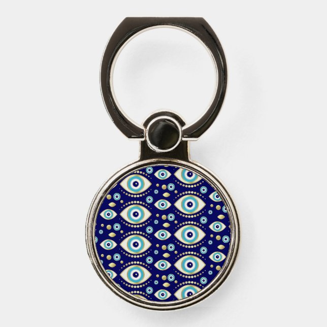 Evil Eye Charm Pattern Phone Ring Stand (Front)