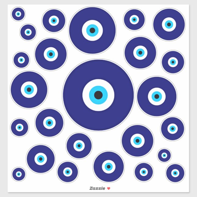 Evil Eye Charm Sticker (Sheet)