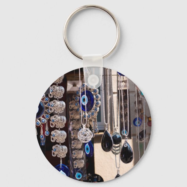 Evil Eye Charms Keychain (Front)