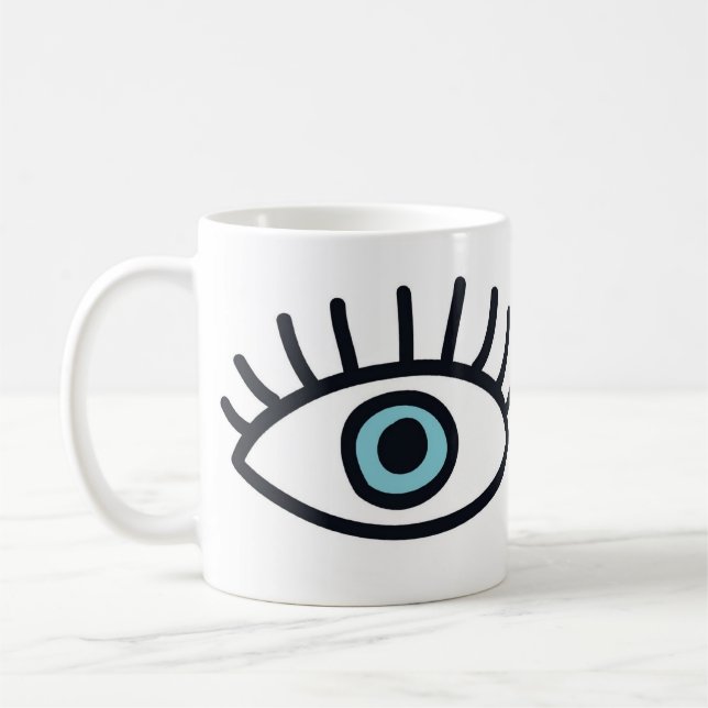 Evil eye coffee mug (Left)