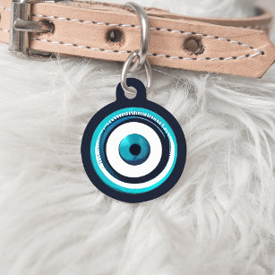  Evil Eye Dog Collar Charm - Dog Necklace Pendant  Pet ID Tag