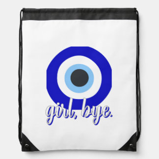 evil eye drawstring bag