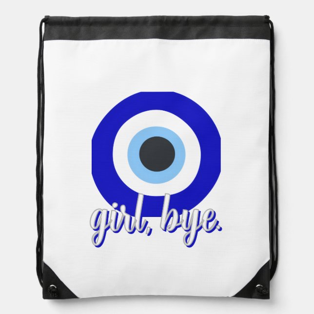 evil eye  drawstring bag (Front)