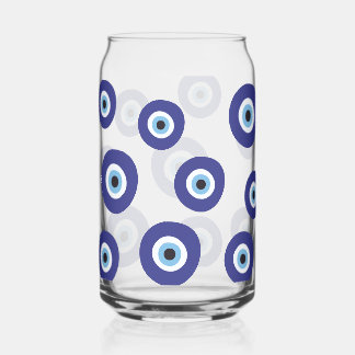 Evil Eye Drinkware Set Can Glass