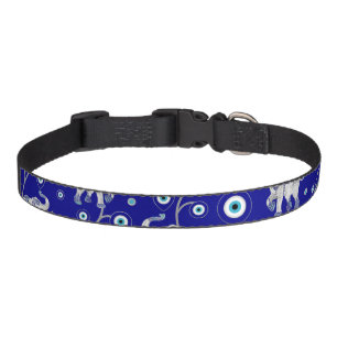 Evil Eye Elephant Good Luck amulet pattern Pet Collar