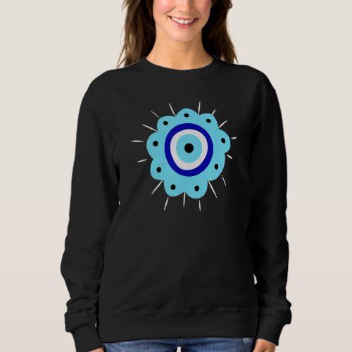 Evil Eye Flower Esoteric Mystical Aesthetic Sweatshirt