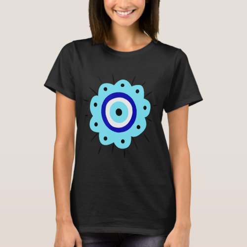 Evil Eye Flower Esoteric Mystical Aesthetic  T_Shirt