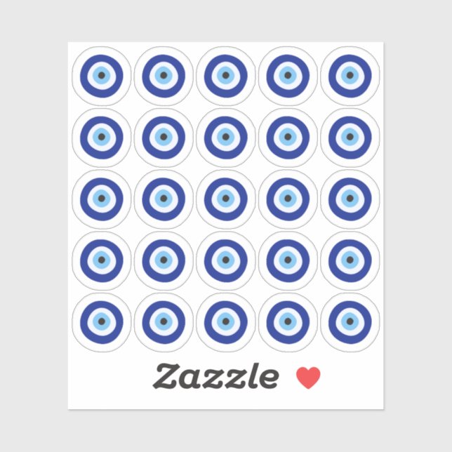 Evil Eye Good Luck Spiritual Protection Planner Sticker (Sheet)