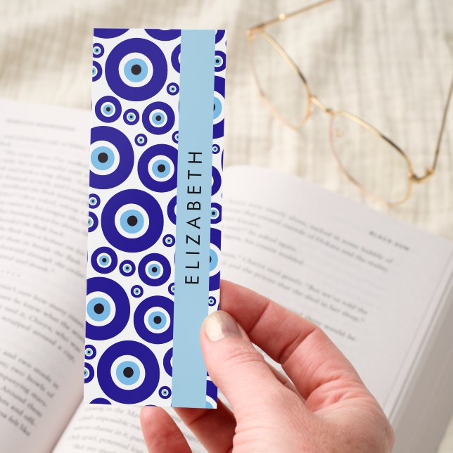 Evil Eye, Greek Eye, Turkish Eye, Mati, Your Name Bookmarks (Hand)