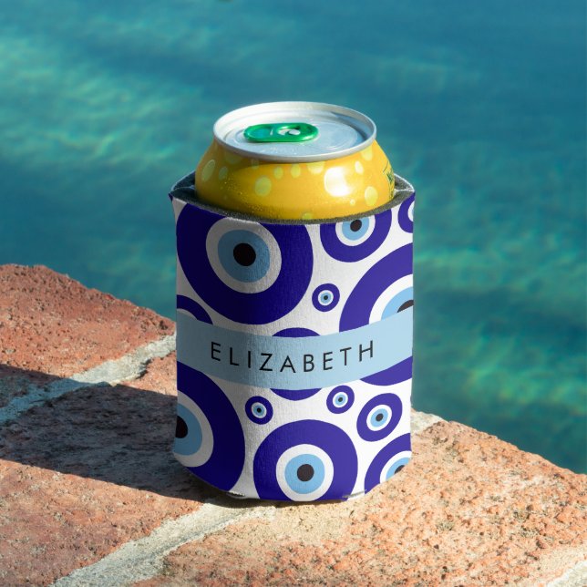Evil Eye, Greek Eye, Turkish Eye, Mati, Your Name Can Cooler (In Situ Pool)