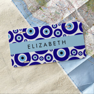 Evil Eye, Greek Eye, Turkish Eye, Mati, Your Name License Plate