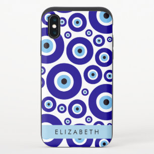 Evil Eye, Greek Eye, Turkish Eye, Mati, Your Name iPhone X Slider Case