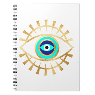 Evil Eye in Green Notebook
