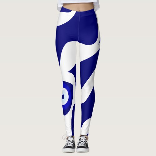 Evil Eye Lava Pattern Leggings