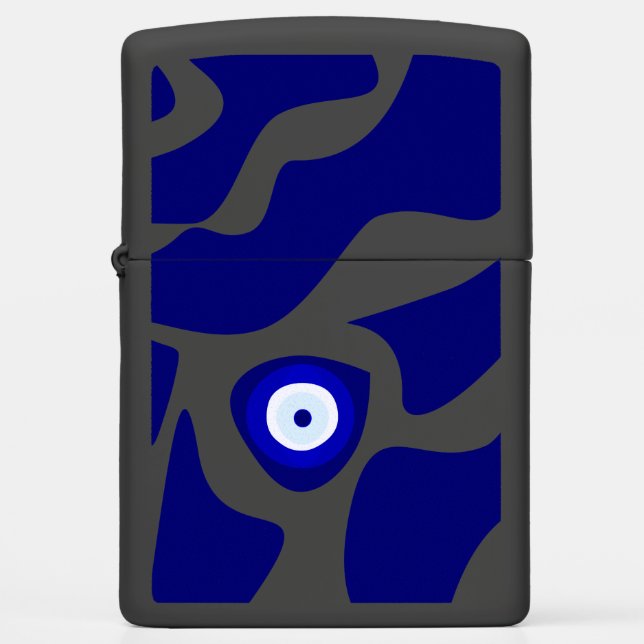 Evil Eye Lava Pattern Zippo Lighter (Front)