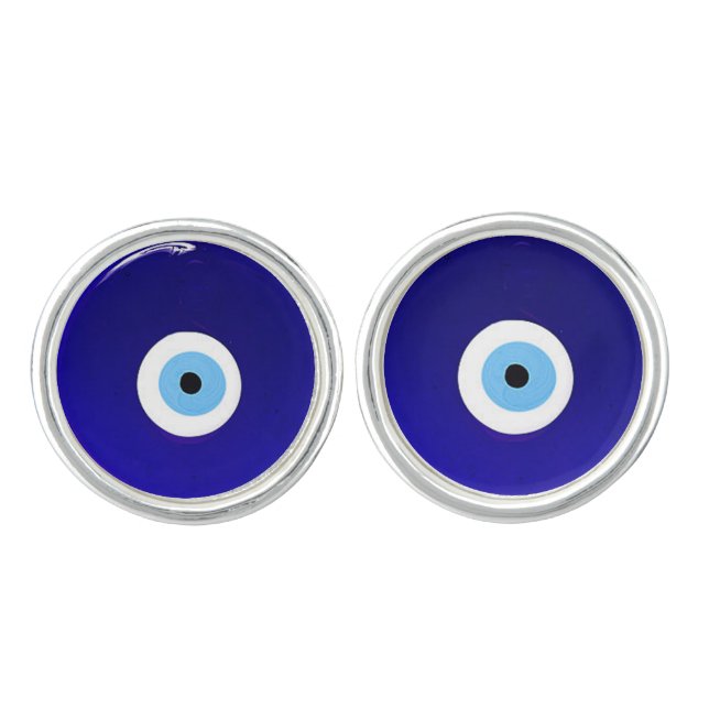 "Evil Eye" Lucky Charm Cufflinks (Front)