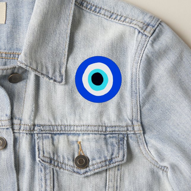 Evil Eye Lucky Symbol Patch (On Jacket)