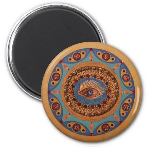 Evil Eye Mandala Original Art Magnet