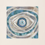 Evil Eye Mineral textures and gold Scarf<br><div class="desc">Evil Eye Mineral textures and gold</div>