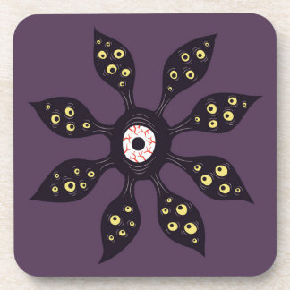 Evil Eye Monster Creepy Weird Gothic Art Beverage Coaster