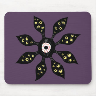 Evil Eye Monster Creepy Weird Gothic Art Mouse Pad
