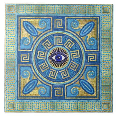 Evil Eye Mosaic Tile ornament