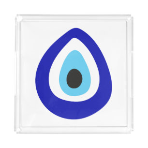 Evil Eye Nazar Amulet Acrylic Tray