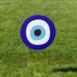 Evil Eye Nazar Amulet Protection For Home Yard Sign