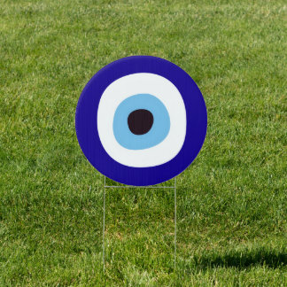 Evil Eye Nazar Amulet Protection For Home Yard Sign