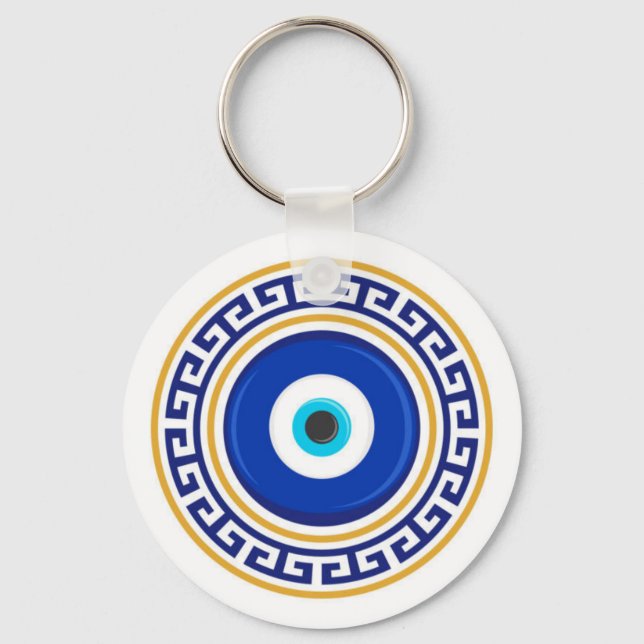 Evil Eye Nazar Amulet Talisman Protection Keychain (Front)