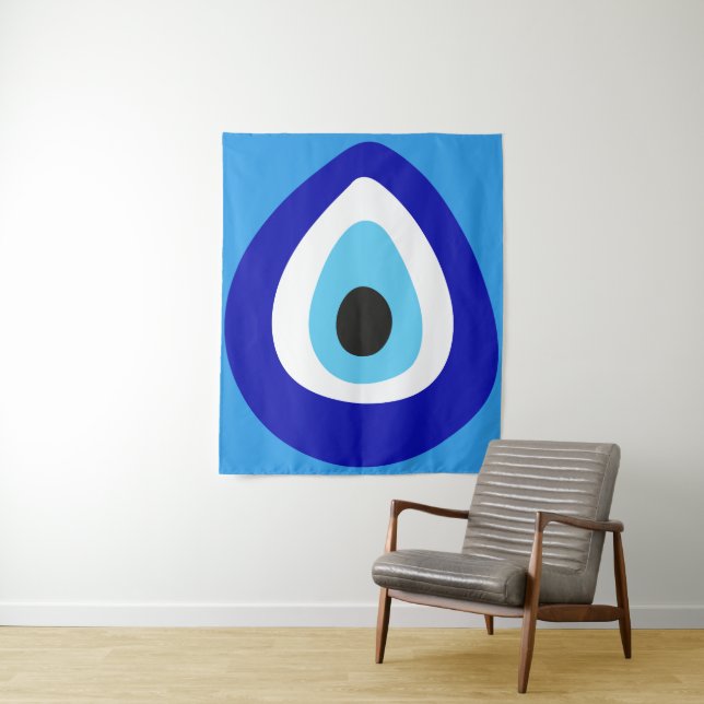 Evil Eye Nazar Amulet Tapestry (In Situ)