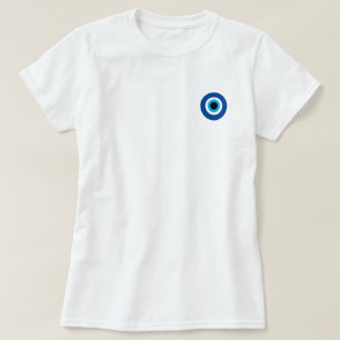 Evil Eye Nazar Blue Mati t shirt for women