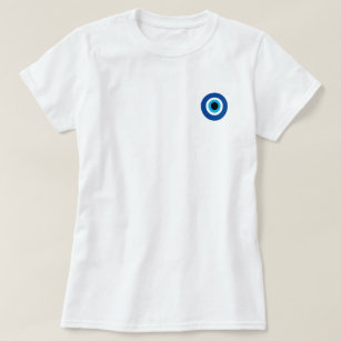 Evil Eye Nazar Blue Mati t shirt for women