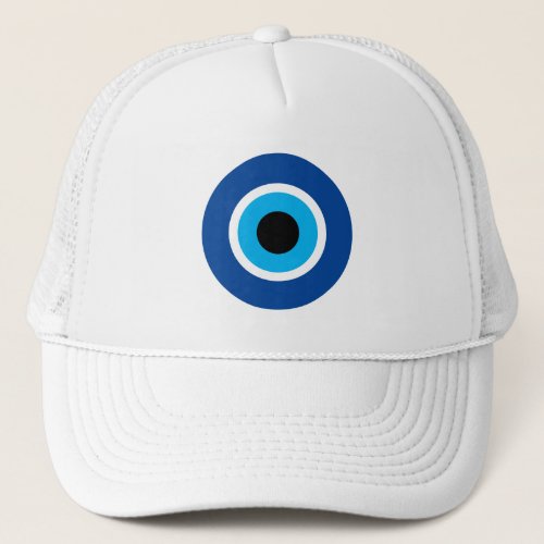 Evil Eye Nazar Blue Mati trucker hat